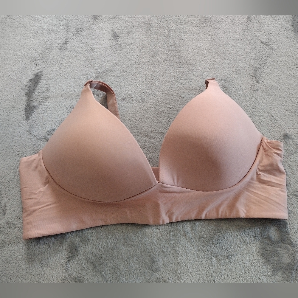 AnaOno Trish Molded Cup Plunge Bra  Blush 2XL 40CD